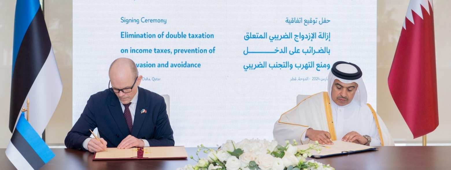State of Qatar and Republic of Estonia Sign Agreement to Prevent and Eliminate Double Taxation